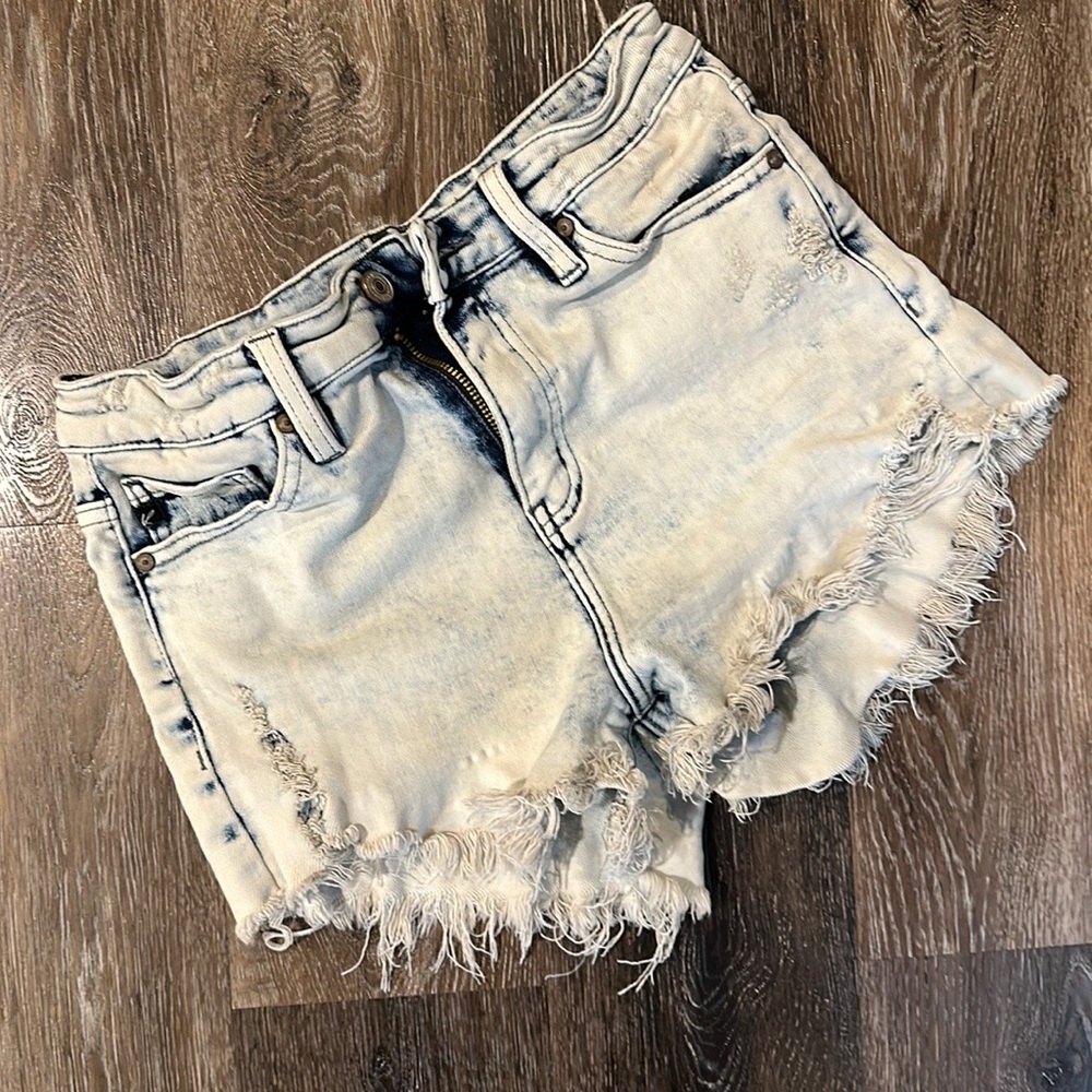 KanCan acid wash shorts